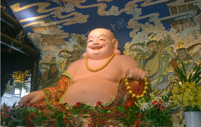 世亲菩萨往升兜率天内院 拜见弥勒菩萨